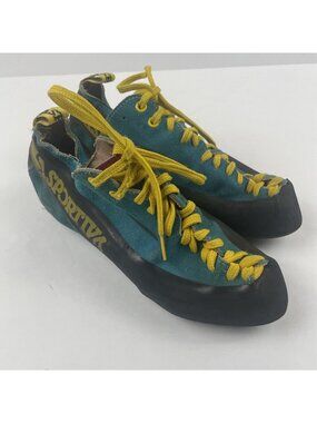 Vintage La Sportiva Climbing On The Moon Label Climbing Shoes Men’s US 8 EU 41